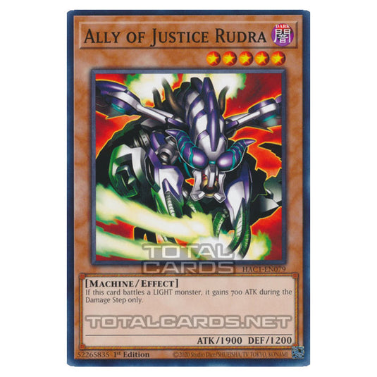 Yu-Gi-Oh! - Hidden Arsenal - Chapter 1 - Ally of Justice Rudra (Common) HAC1-EN079