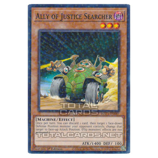 Yu-Gi-Oh! - Hidden Arsenal - Chapter 1 - Ally of Justice Searcher (Normal Parallel Rare) HAC1-EN081A