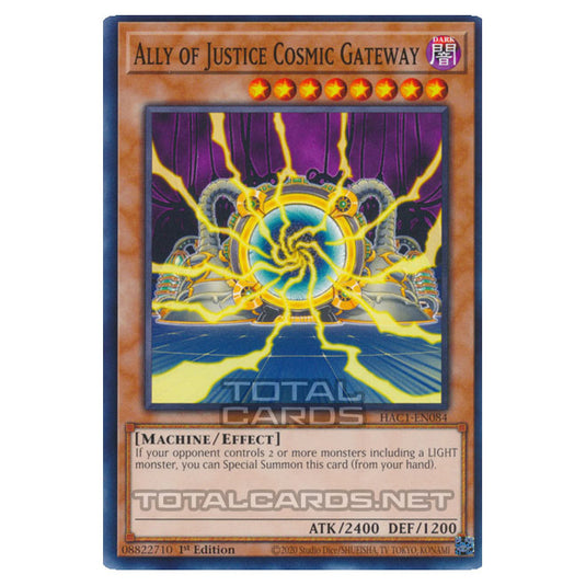 Yu-Gi-Oh! - Hidden Arsenal - Chapter 1 - Ally of Justice Cosmic Gateway (Common) HAC1-EN084