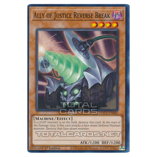 Yu-Gi-Oh! - Hidden Arsenal - Chapter 1 - Ally of Justice Reverse Break (Common) HAC1-EN085