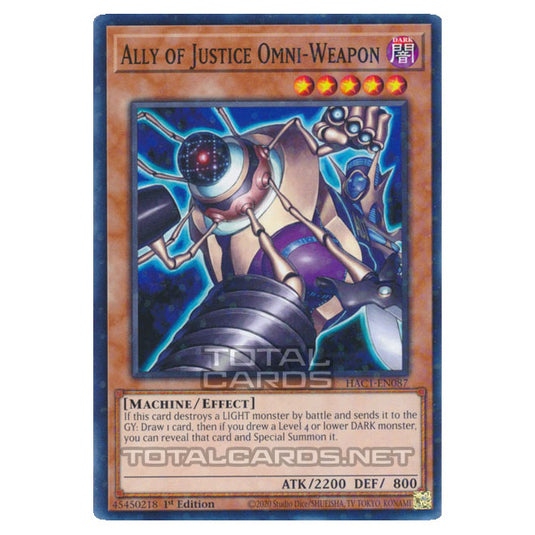 Yu-Gi-Oh! - Hidden Arsenal - Chapter 1 - Ally of Justice Omni-Weapon (Normal Parallel Rare) HAC1-EN087A