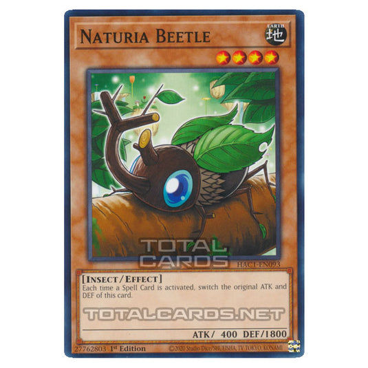 Yu-Gi-Oh! - Hidden Arsenal - Chapter 1 - Naturia Beetle (Common) HAC1-EN093