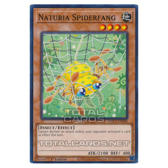 Yu-Gi-Oh! - Hidden Arsenal - Chapter 1 - Naturia Spiderfang (Common) HAC1-EN098