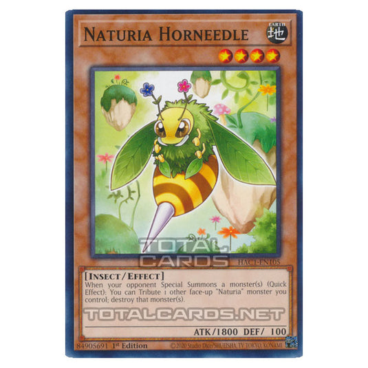 Yu-Gi-Oh! - Hidden Arsenal - Chapter 1 - Naturia Horneedle (Normal Parallel Rare) HAC1-EN105A