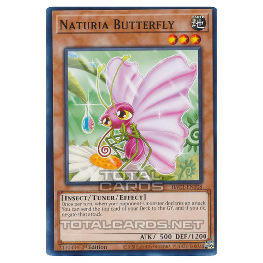 Yu-Gi-Oh! - Hidden Arsenal - Chapter 1 - Naturia Butterfly (Common) HAC1-EN108