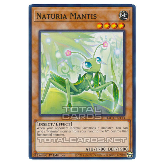 Yu-Gi-Oh! - Hidden Arsenal - Chapter 1 - Naturia Mantis (Common) HAC1-EN113