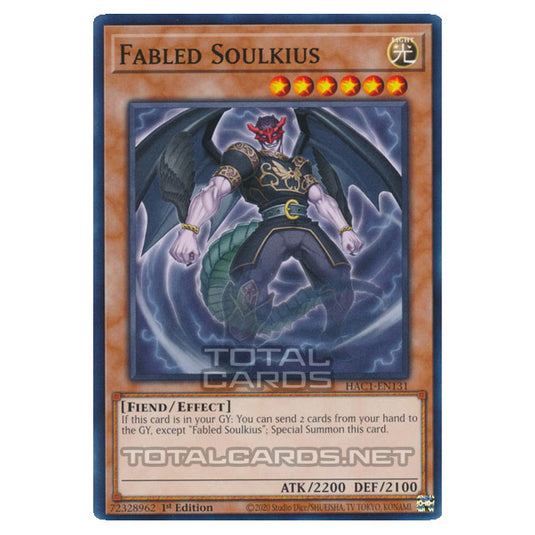 Yu-Gi-Oh! - Hidden Arsenal - Chapter 1 - Fabled Soulkius (Common) HAC1-EN131