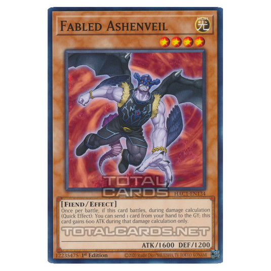 Yu-Gi-Oh! - Hidden Arsenal - Chapter 1 - Fabled Ashenveil (Common) HAC1-EN134