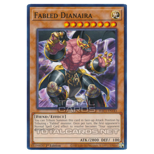 Yu-Gi-Oh! - Hidden Arsenal - Chapter 1 - Fabled Dianaira (Common) HAC1-EN143