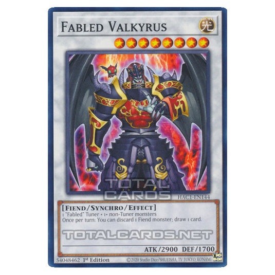 Yu-Gi-Oh! - Hidden Arsenal - Chapter 1 - Fabled Valkyrus (Common) HAC1-EN144