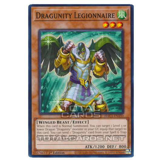 Yu-Gi-Oh! - Hidden Arsenal - Chapter 1 - Dragunity Legionnaire (Normal Parallel Rare) HAC1-EN150A