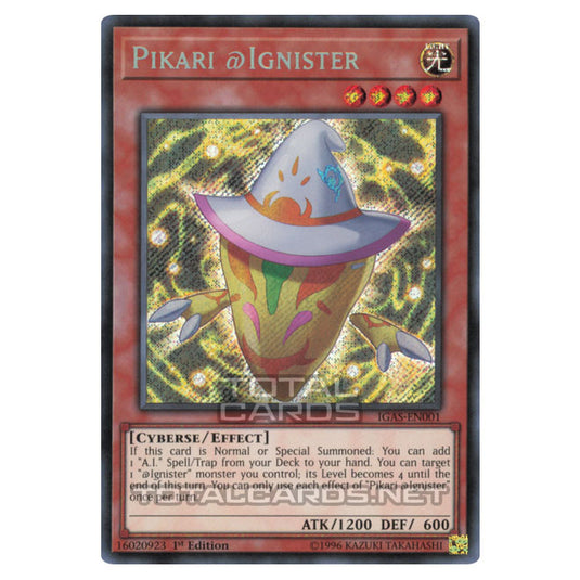 Yu-Gi-Oh! - Ignition Assault - Pikari @Ignister (Secret Rare) IGAS-EN001