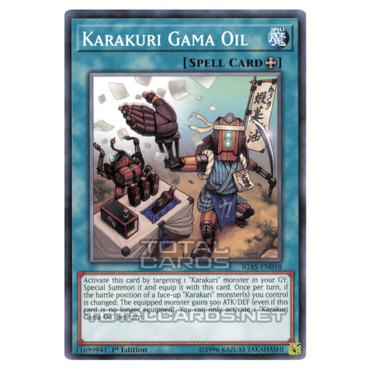 Yu-Gi-Oh! - Ignition Assault - Karakuri Gama Oil (Common) IGAS-EN058