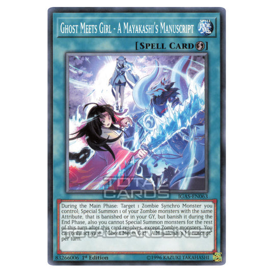 Yu-Gi-Oh! - Ignition Assault - Ghost Meets Girl - A Mayakashi&#039;s Manuscript (Common) IGAS-EN063