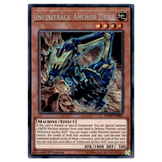 Yu-Gi-Oh! - Infinity Chasers - Infinitrack Anchor Drill (Secret Rare) INCH-EN002