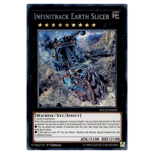 Yu-Gi-Oh! - Infinity Chasers - Infinitrack Earth Slicer (Secret Rare) Yu-Gi-Oh! - Infinity Chasers - Infinitrack Earth Slicer (Secret Rare)