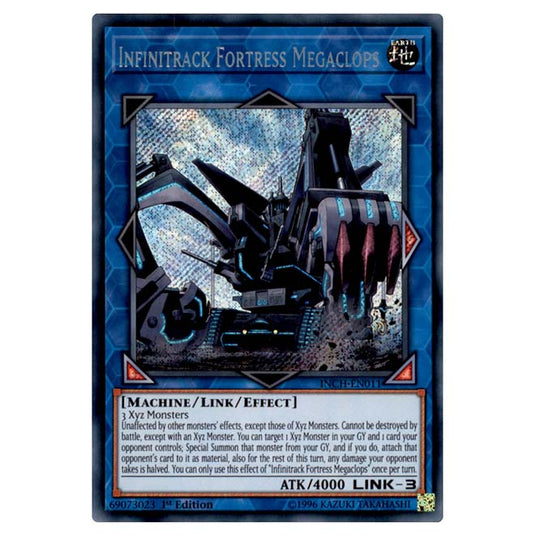 Yu-Gi-Oh! - Infinity Chasers - Infinitrack Fortress Megaclops (Secret Rare) INCH-EN011