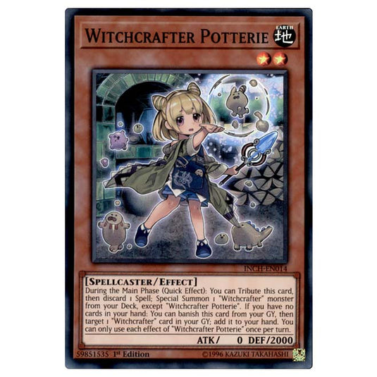 Yu-Gi-Oh! - Infinity Chasers - Witchcrafter Potterie (Super Rare) INCH-EN014