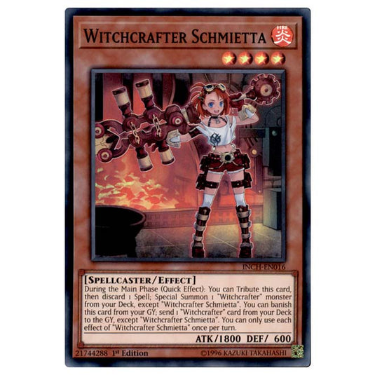 Yu-Gi-Oh! - Infinity Chasers - Witchcrafter Schmietta (Super Rare) INCH-EN016