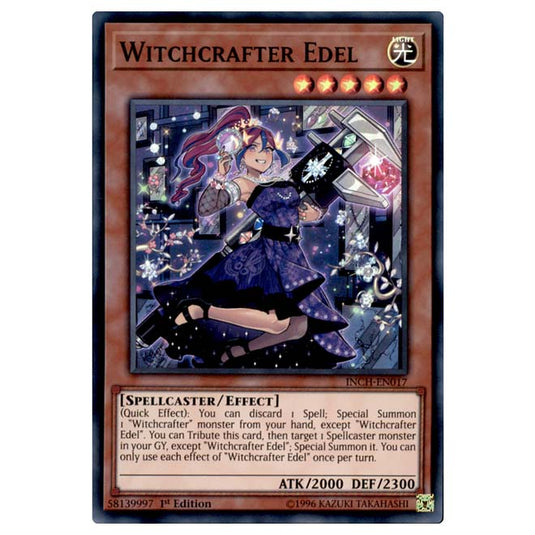 Yu-Gi-Oh! - Infinity Chasers - Witchcrafter Edel (Super Rare) INCH-EN017