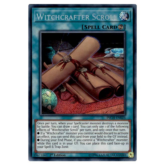 Yu-Gi-Oh! - Infinity Chasers - Witchcrafter Scroll (Secret Rare) INCH-EN025