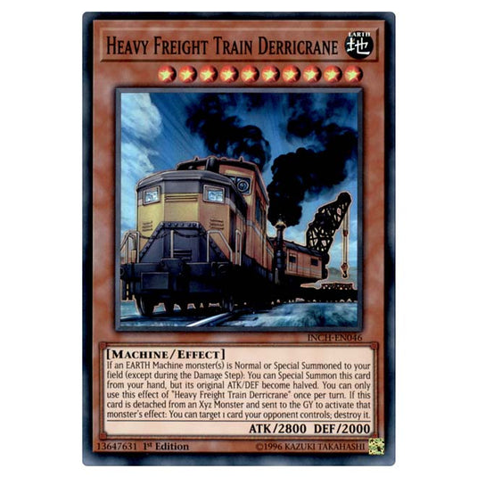 Yu-Gi-Oh! - Infinity Chasers - Heavy Freight Train Derricrane (Super Rare) INCH-EN046