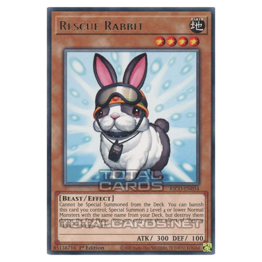 Yu-Gi-Oh! - King's Court - Rescue Rabbit (Rare) KICO-EN034 Yu-Gi-Oh! - King's Court - Rescue Rabbit (Rare) KICO-EN034