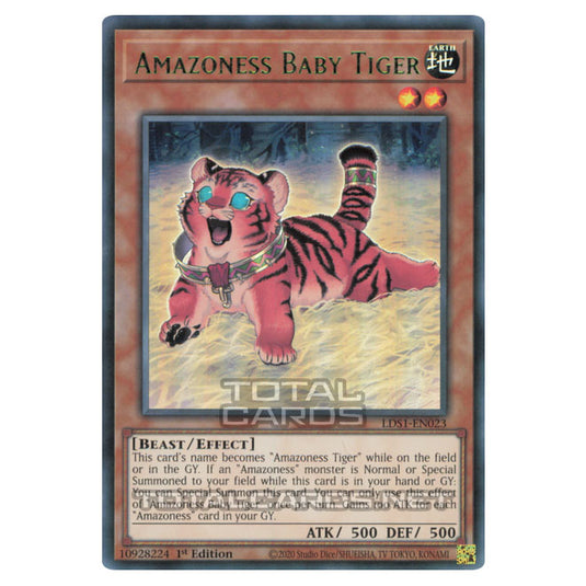 Yu-Gi-Oh! - Legendary Duelists - Season 1 - Amazoness Baby Tiger (Ultra Rare) LDS1-EN023-Blue