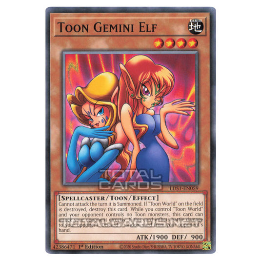 Yu-Gi-Oh! - Legendary Duelists - Season 1 - Toon Gemini Elf (Common) LDS1-EN059