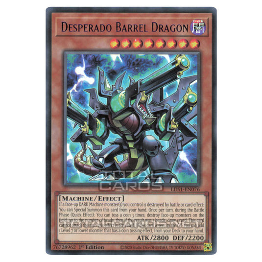 Yu-Gi-Oh! - Legendary Duelists - Season 1 - Desperado Barrel Dragon (Ultra Rare) LDS1-EN076-Blue