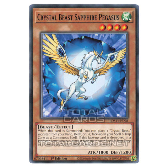 Yu-Gi-Oh! - Legendary Duelists - Season 1 - Crystal Beast Sapphire Pegasus (Common) LDS1-EN098