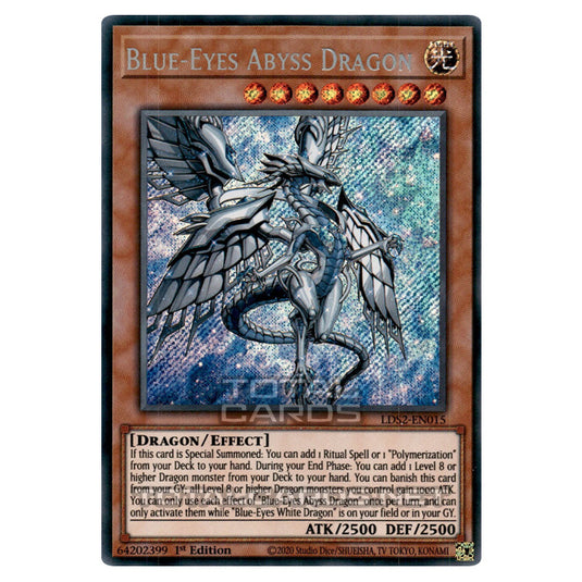 Yu-Gi-Oh! - Legendary Duelists: Season 2 - Blue-Eyes Abyss Dragon (Secret Rare) LDS2-EN015 Yu-Gi-Oh! - Legendary Duelists: Season 2 - Blue-Eyes Abyss Dragon (Secret Rare) LDS2-EN015