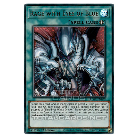 Yu-Gi-Oh! - Legendary Duelists: Season 2 - Rage with Eyes of Blue (Ultra Rare) LDS2-EN029 - Blue