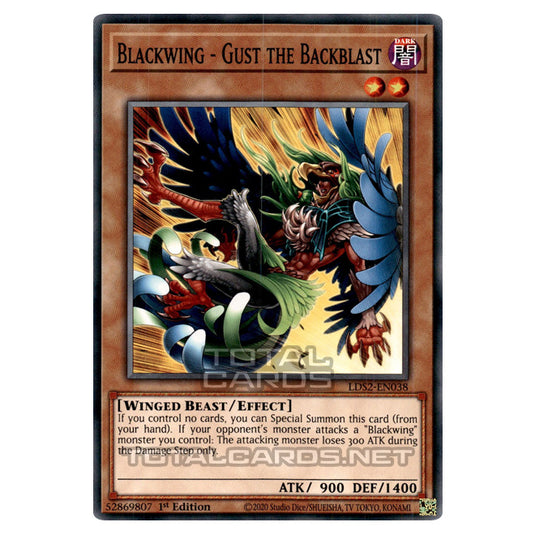 Yu-Gi-Oh! - Legendary Duelists: Season 2 - Blackwing - Gust the Backblast (Common) LDS2-EN038