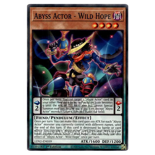 Yu-Gi-Oh! - Legendary Duelists: Season 2 - Abyss Actor - Wild Hope (Common) LDS2-EN059