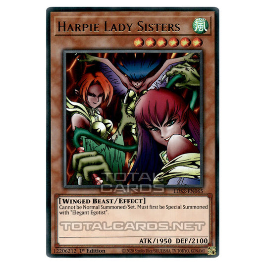 Yu-Gi-Oh! - Legendary Duelists: Season 2 - Harpie Lady Sisters (Ultra Rare) LDS2-EN065