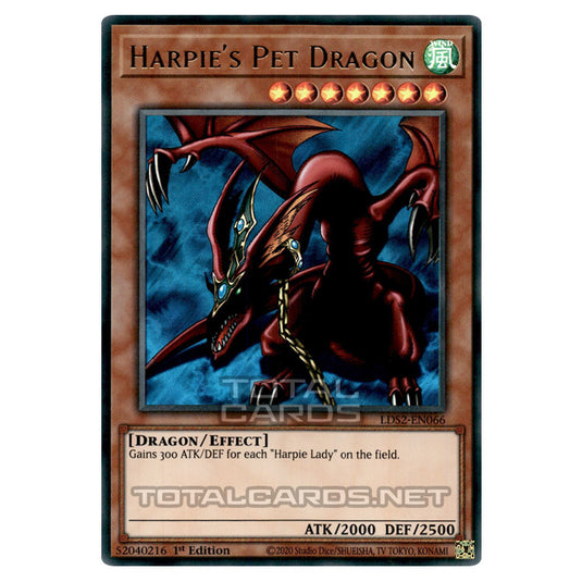 Yu-Gi-Oh! - Legendary Duelists: Season 2 - Harpie's Pet Dragon (Ultra Rare) LDS2-EN066-Blue