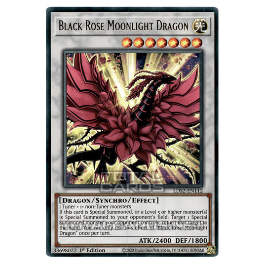Yu-Gi-Oh! - Legendary Duelists: Season 2 - Black Rose Moonlight Dragon (Ultra Rare) LDS2-EN112 - Gold