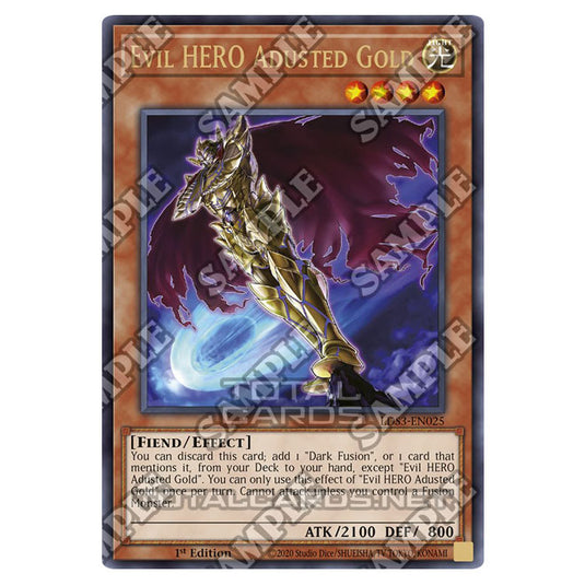 Yu-Gi-Oh! - Legendary Duelists: Season 3 - Evil HERO Adusted Gold (Ultra Rare) LDS3-EN025