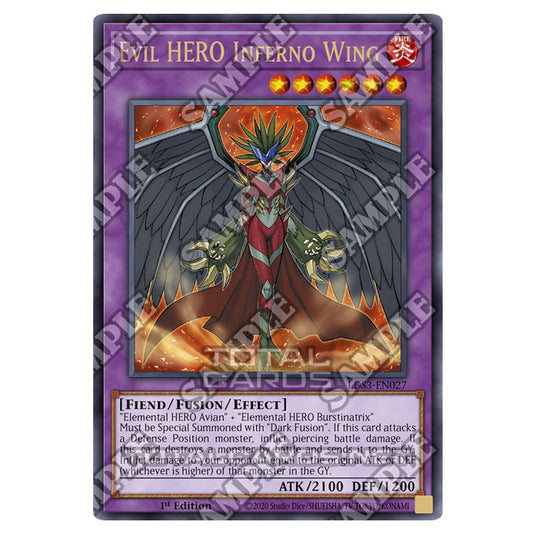 Yu-Gi-Oh! - Legendary Duelists: Season 3 - Evil HERO Inferno Wing (Ultra Rare) LDS3-EN027