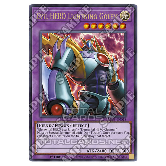 Yu-Gi-Oh! - Legendary Duelists: Season 3 - Evil HERO Lightning Golem (Ultra Rare) LDS3-EN028