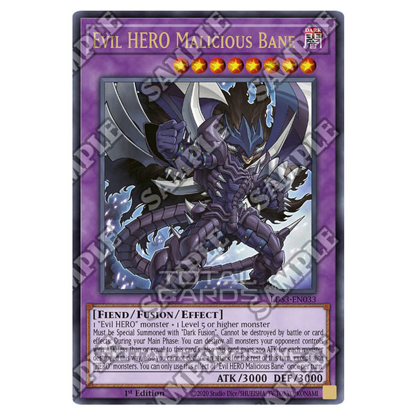 Evil Hero Malicious Bane Brol-en069 Secret Rare Yugioh