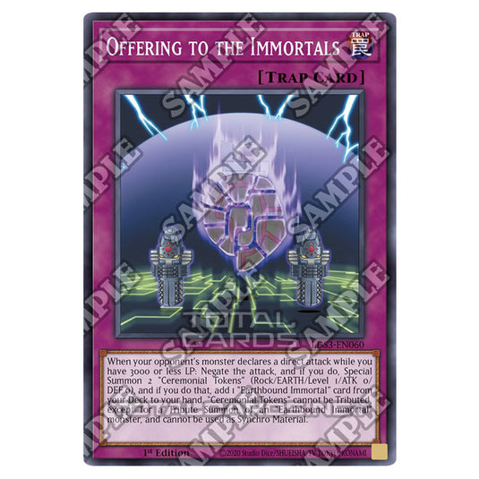 Yu-Gi-Oh! - Legendary Duelists: Season 3 - Offering to the Immortals (Common) LDS3-EN060