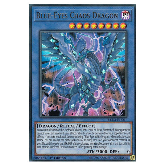 Yu-Gi-Oh! - White Dragon Abyss - Blue-Eyes Chaos Dragon (Ultra Rare) LED3-001