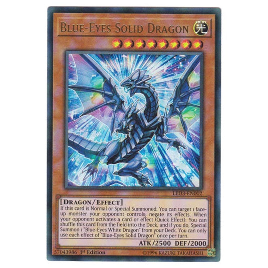 Yu-Gi-Oh! - White Dragon Abyss - Blue-Eyes Solid Dragon (Ultra Rare) LED3-002