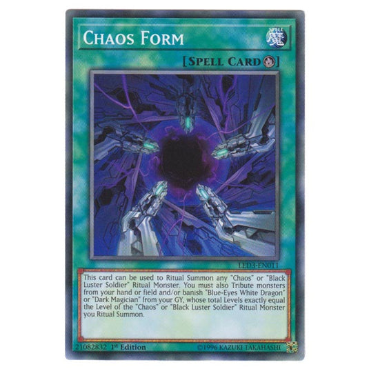 Yu-Gi-Oh! - White Dragon Abyss - Chaos Form (Common) LED3-011