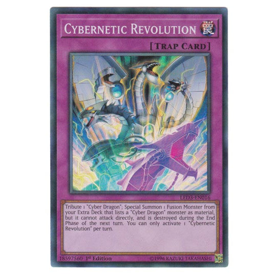 Yu-Gi-Oh! - White Dragon Abyss - Cybernetic Revolution (card) (Super Rare) LED3-016