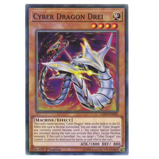 Yu-Gi-Oh! - White Dragon Abyss - Cyber Dragon Drei (Common) LED3-020