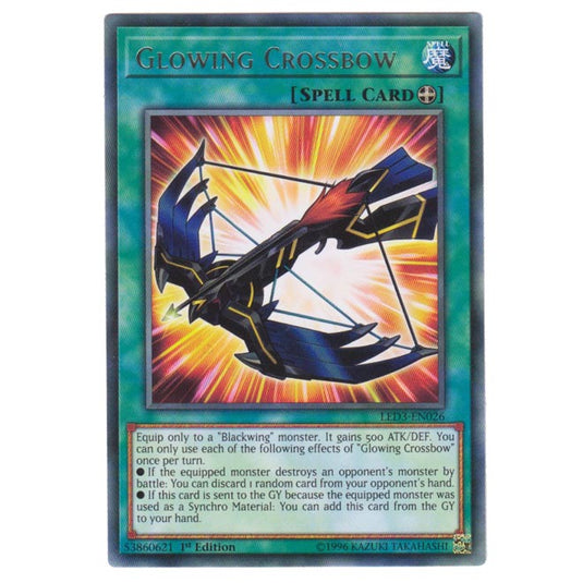 Yu-Gi-Oh! - White Dragon Abyss - Glowing Crossbow (Rare) LED3-026
