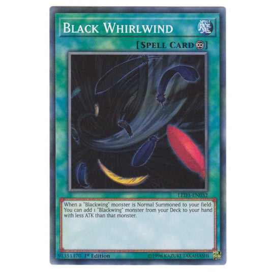 Yu-Gi-Oh! - White Dragon Abyss - Black Whirlwind (Common) LED3-032